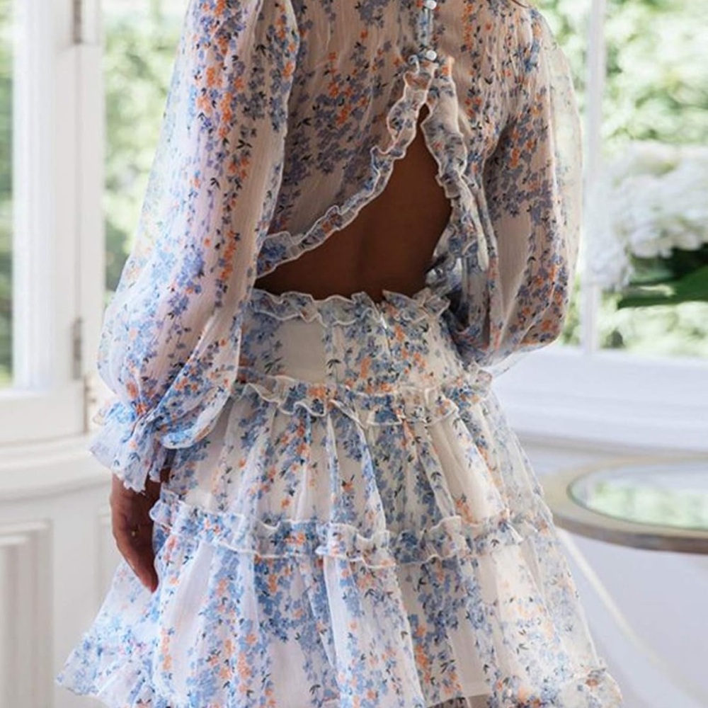 Floral Ruffle Dress - Picture 2 of 4